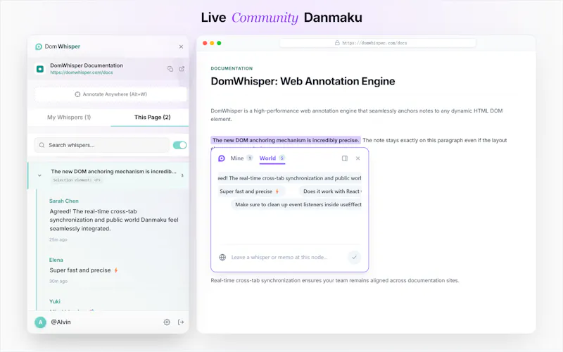 DomWhisper screenshot 3