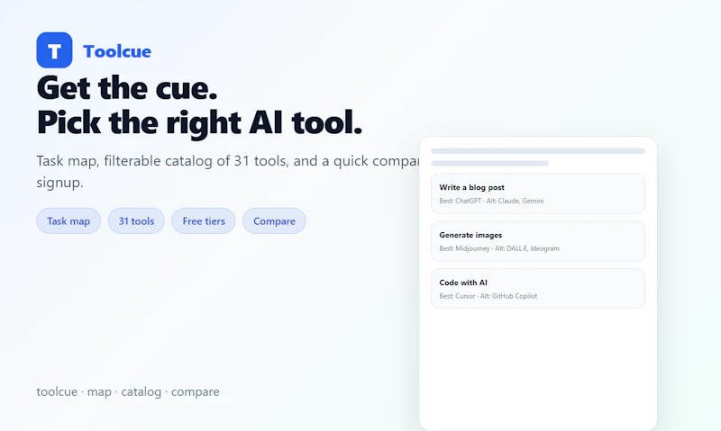 Toolcue screenshot 1