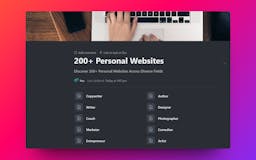 200+ Personal Websites media 1
