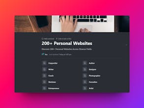 200+ Personal Websites gallery image