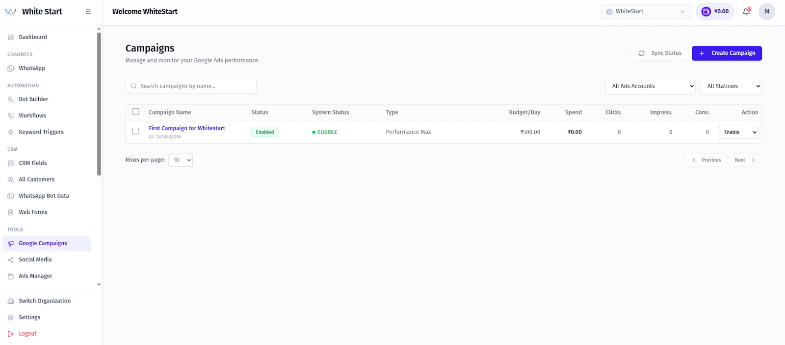 WhiteStart screenshot 4