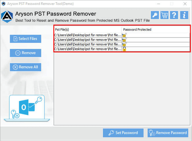 Outlook PST -wachtwoordverwijderaar Tool media 2