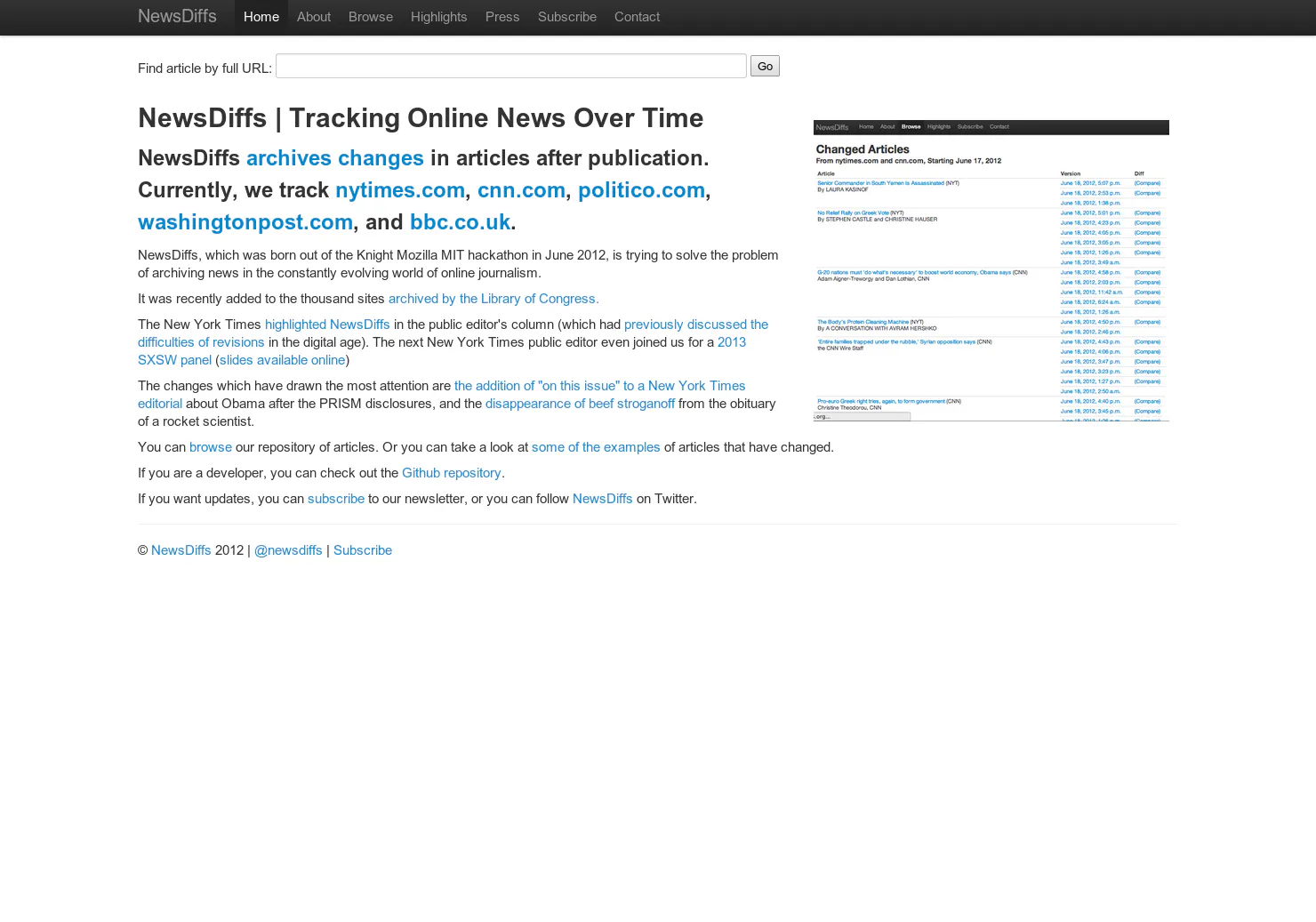 NewsDiffs