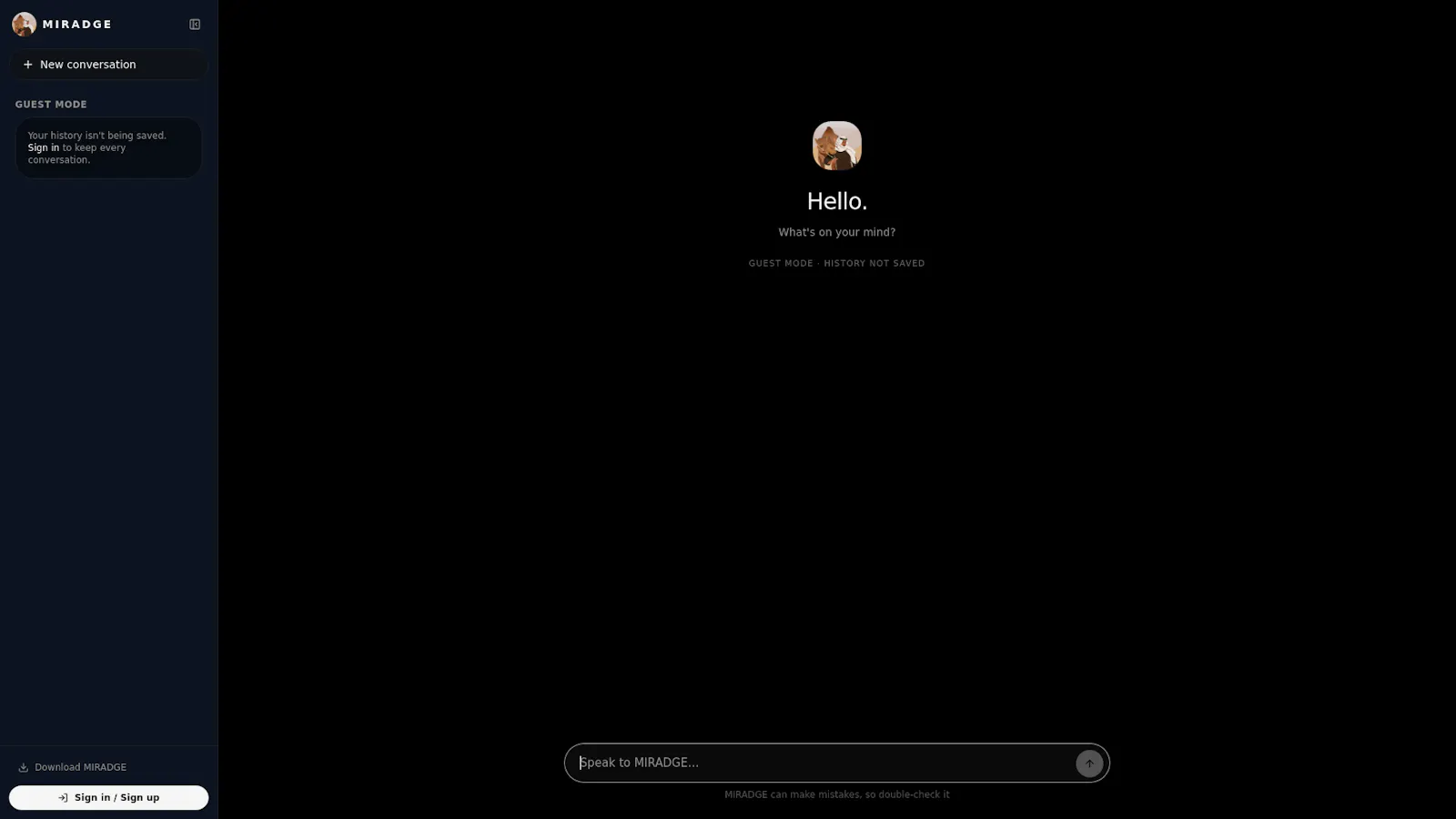 Miradge screenshot 1