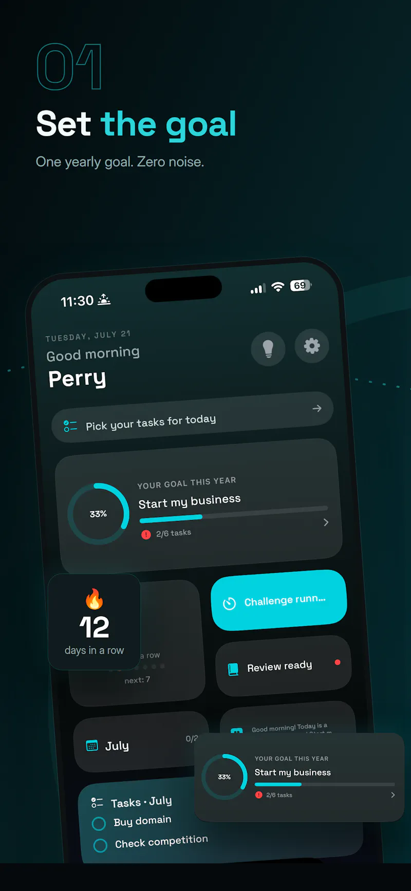 Goalzly screenshot 1