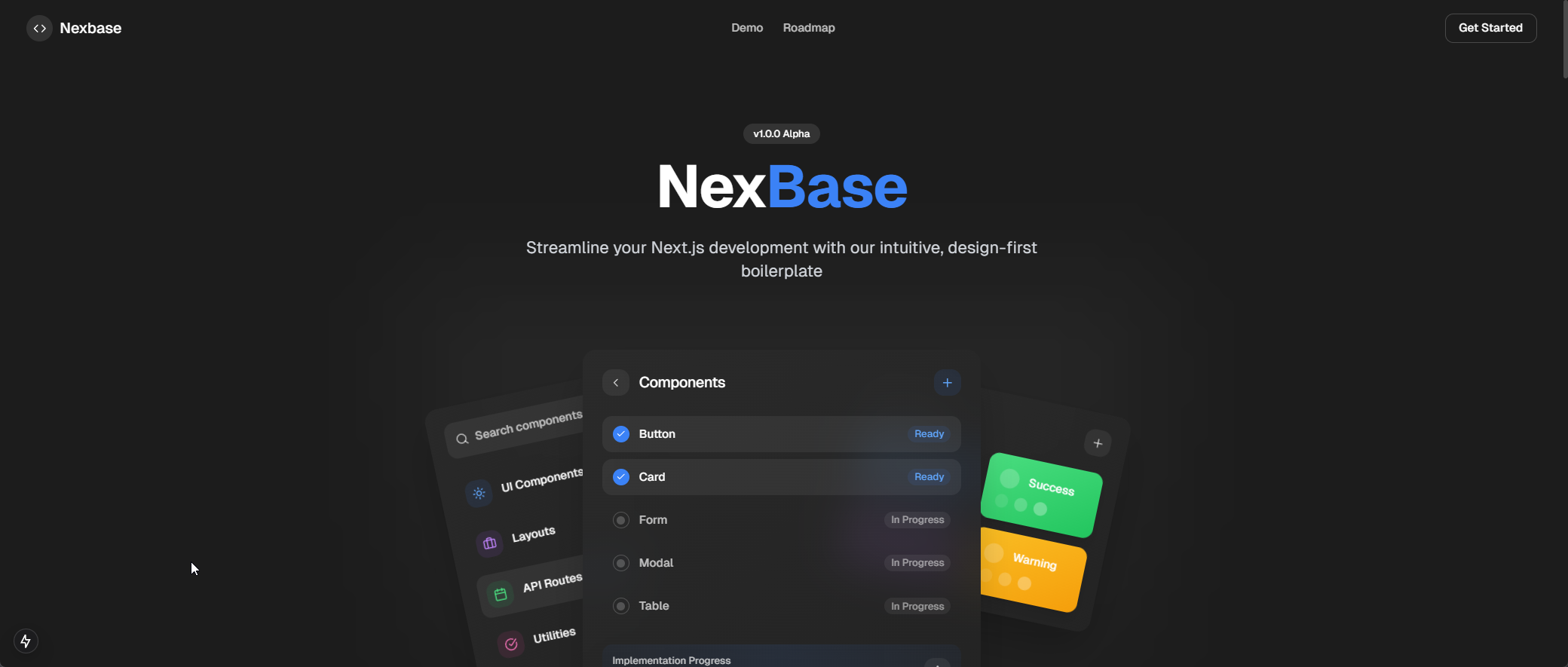 وسائط nexbase - مشاريع Next.js مع بلون الأنيق الذي يركز على التصميم. 1