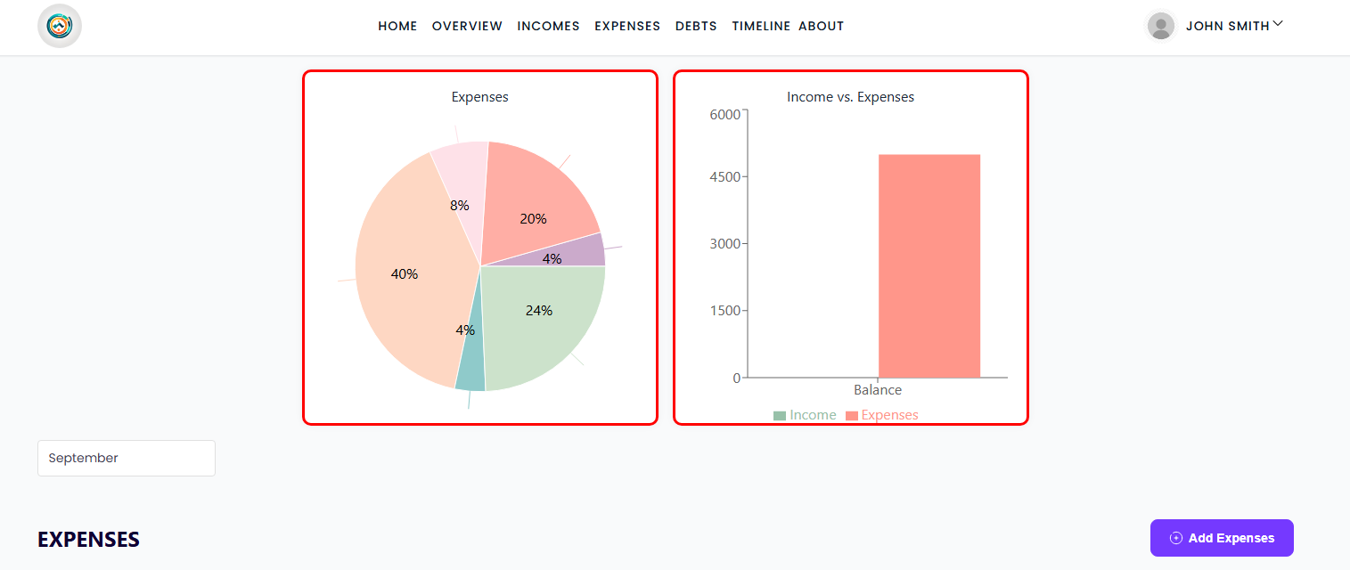 Simple Finances - Screenshot 2 showing product features and functionality