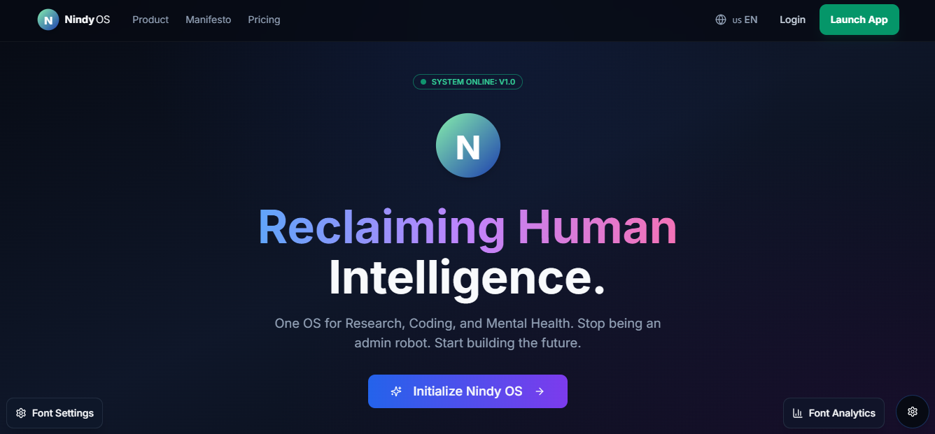 Nindy OS gallery image