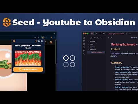 Seed | Youtube to Obsidian gallery image