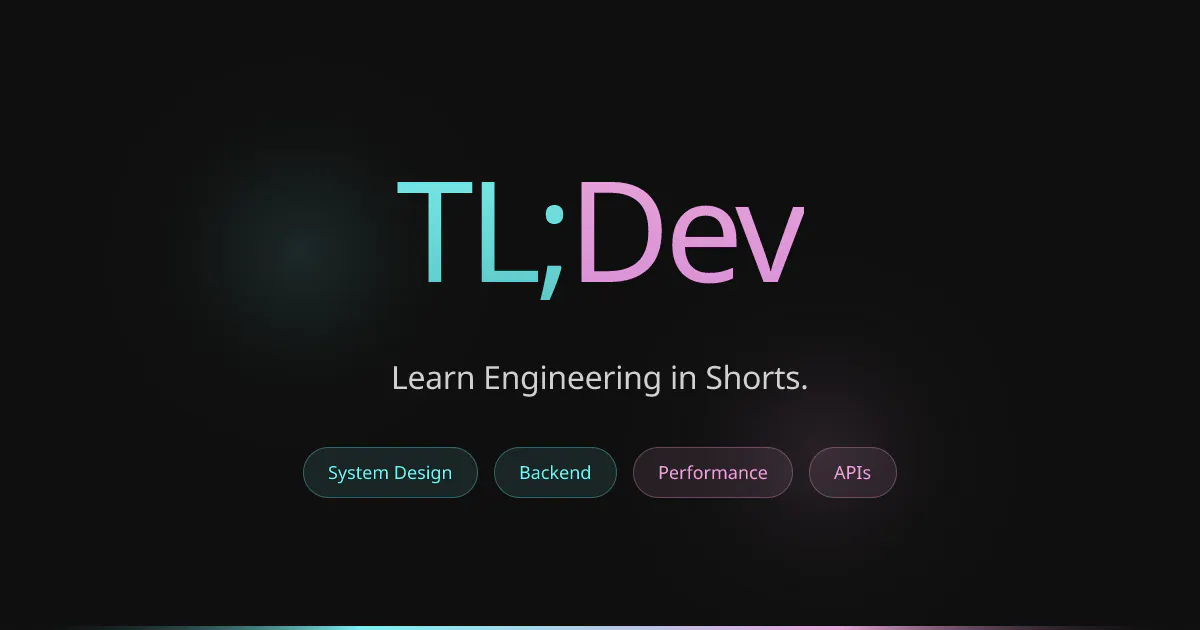 TL;Dev 제품 배너