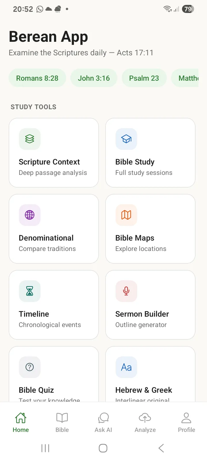 Berean app gallery image
