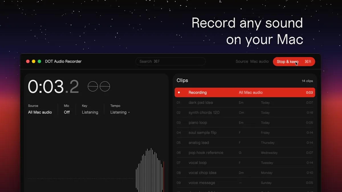 DOT Audio Recorder