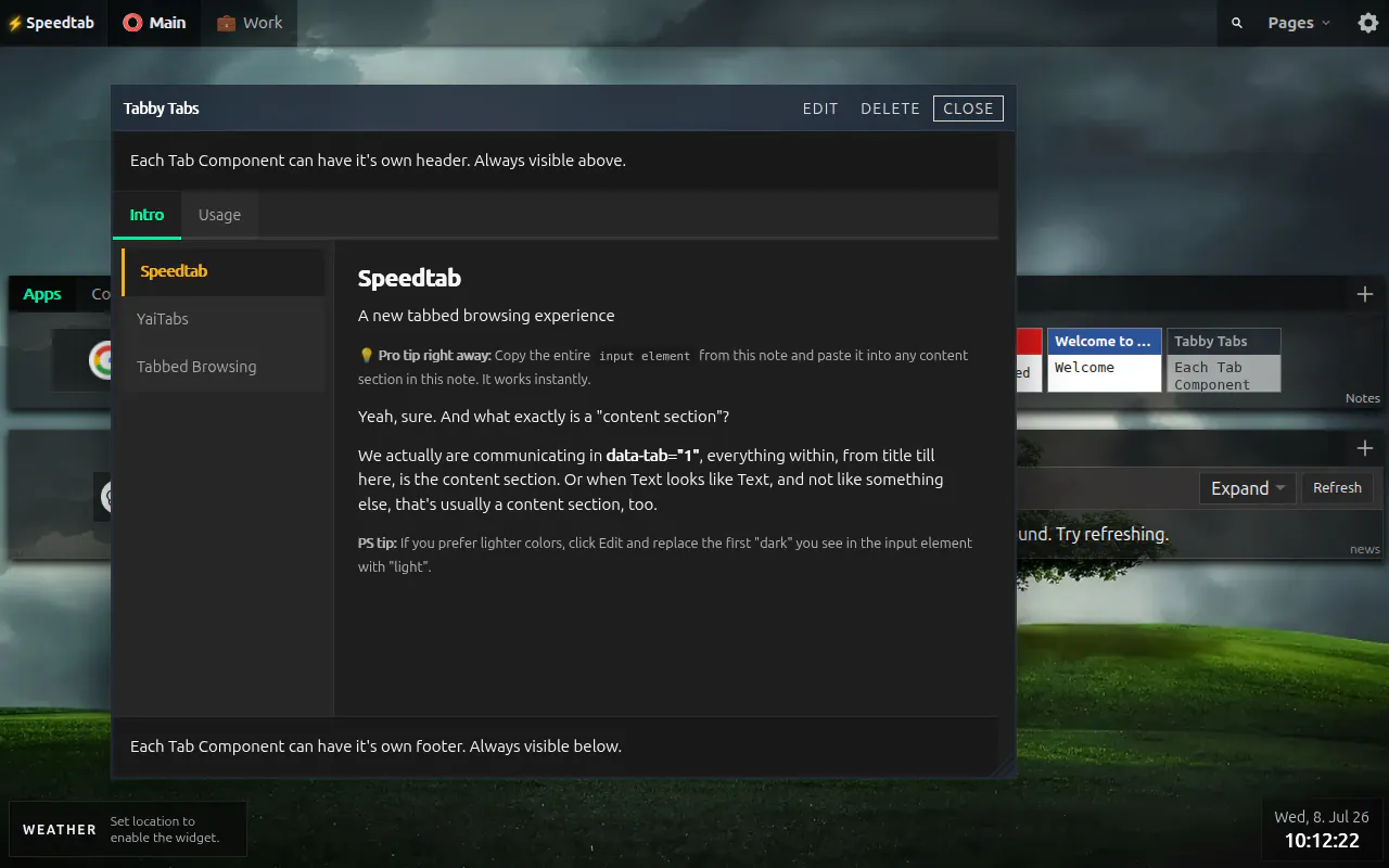 Speedtab gallery image