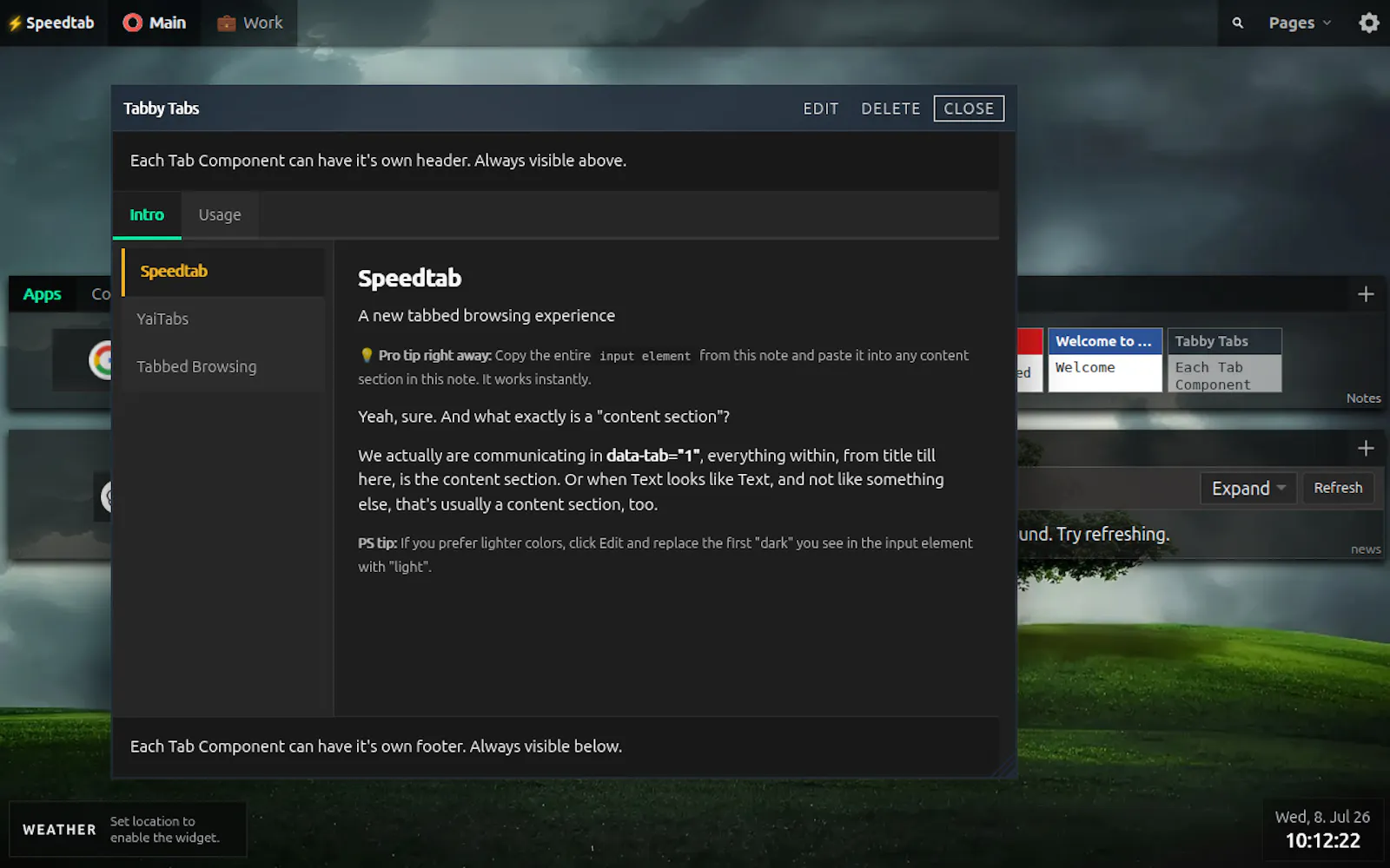 Speedtab screenshot 4