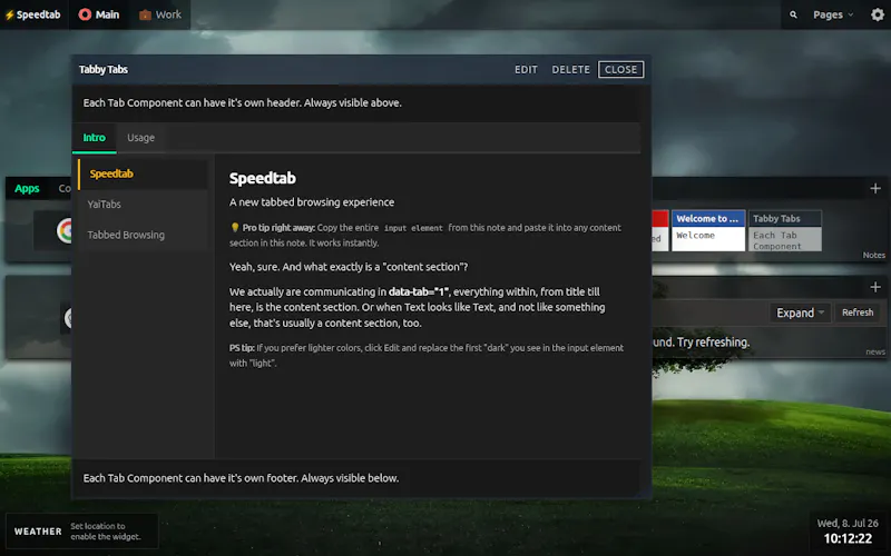 Speedtab screenshot 4