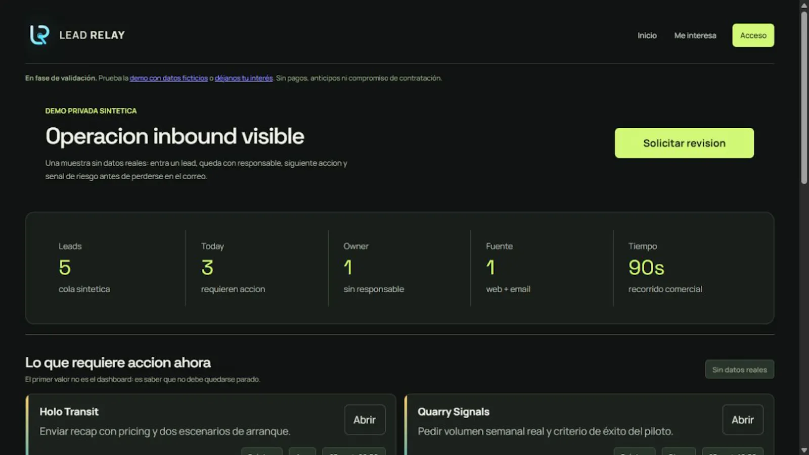 Lead Relay screenshot 2
