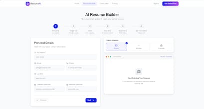 Resume AI gallery image