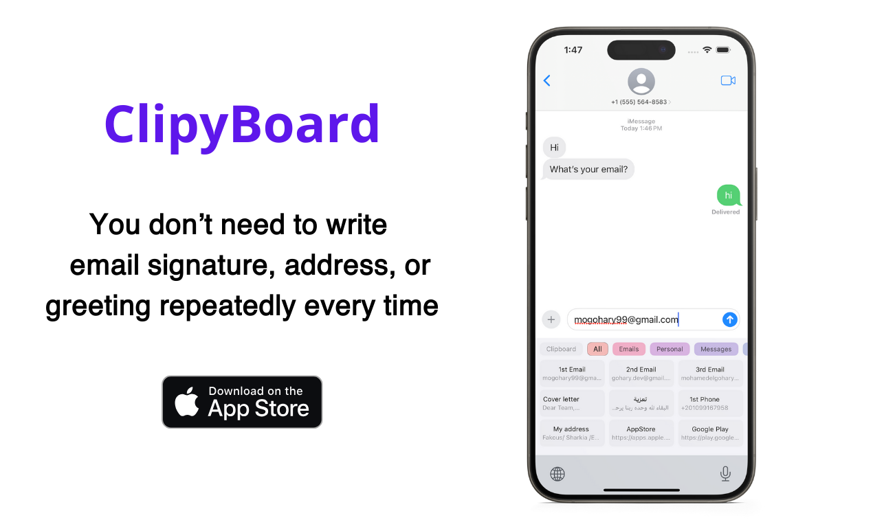 Klemboard - Autopaste -toetsenbord om snel tekst te delen media 1