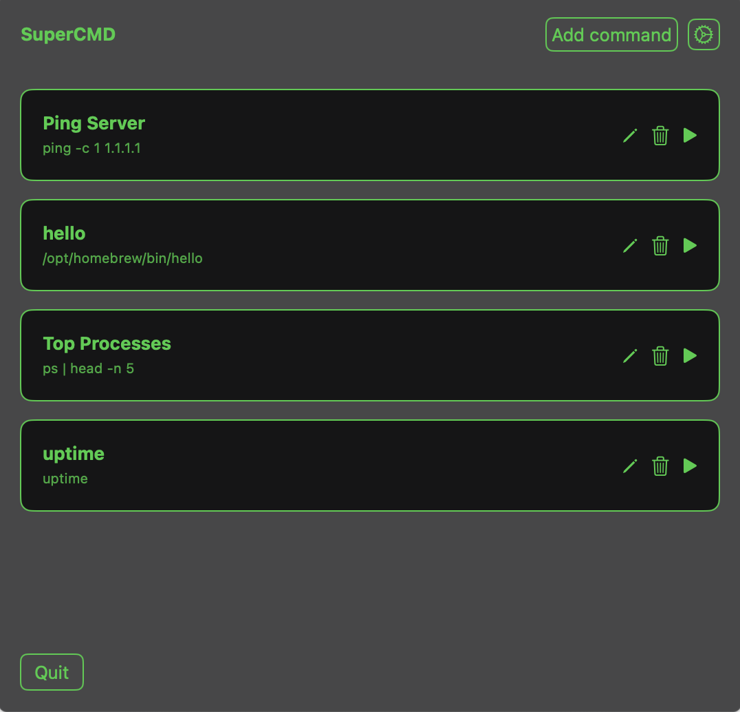 Média Supercmd - Épinglez vos commandes les plus utilisées dans macOS et accédez rapidement 1