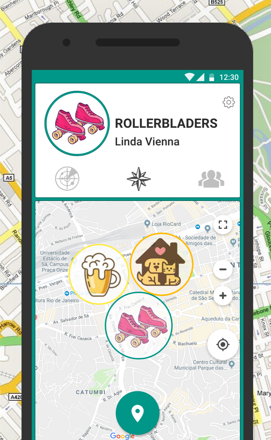 Orbis: Group Discovery & Social Tribes Map gallery image