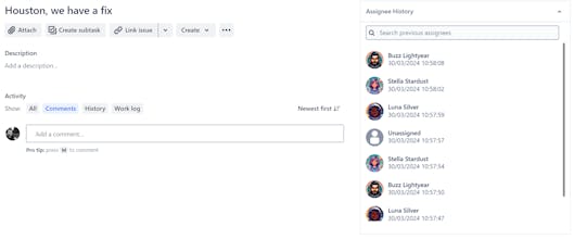 Assignee History for JIRA Cloud gallery image