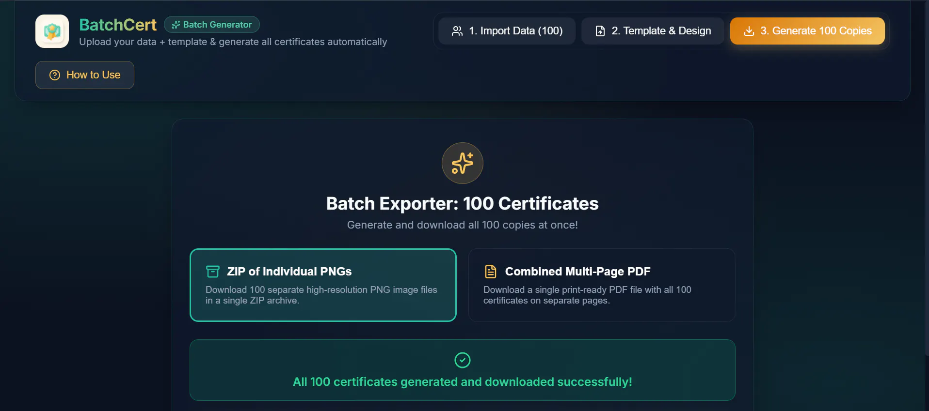 BatchCert gallery image