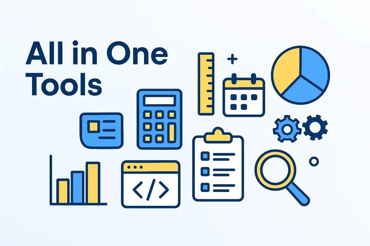 All In One Tools - Main product screenshot demonstrating key features and user interface