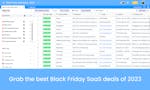 Free Black Friday SaaS deals database image