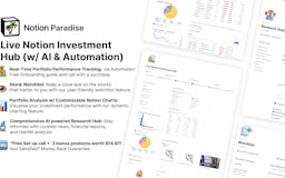 Live Notion Investment Hub (w/ AI) media 1