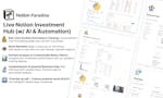Live Notion Investment Hub (w/ AI) image