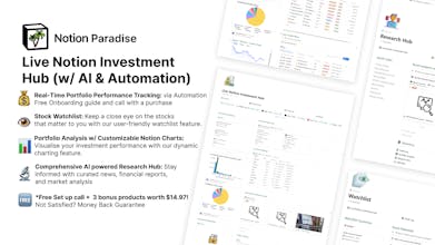 Live Notion Investment Hub (w/ AI) gallery image