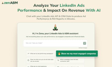 Zena by ZenABM - LinkedIn Ads AI Analyst gallery image