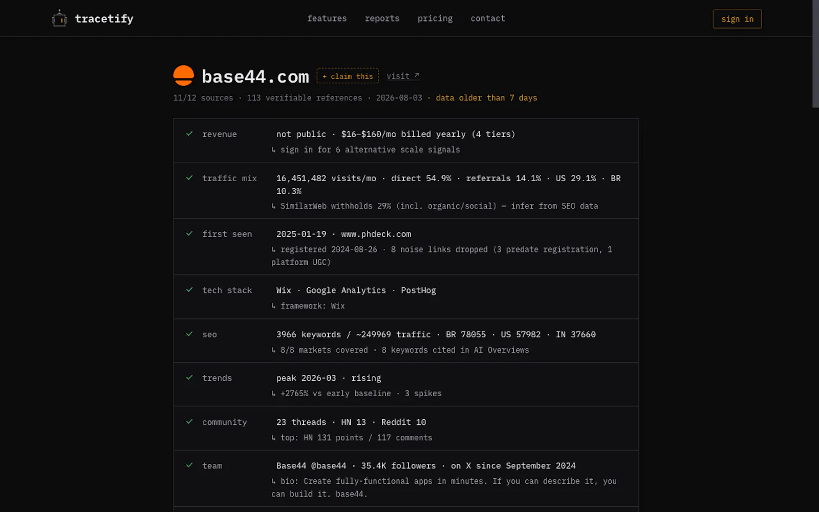 Tracetify screenshot 3