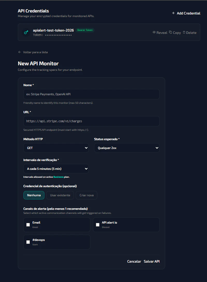 API Alert screenshot 7