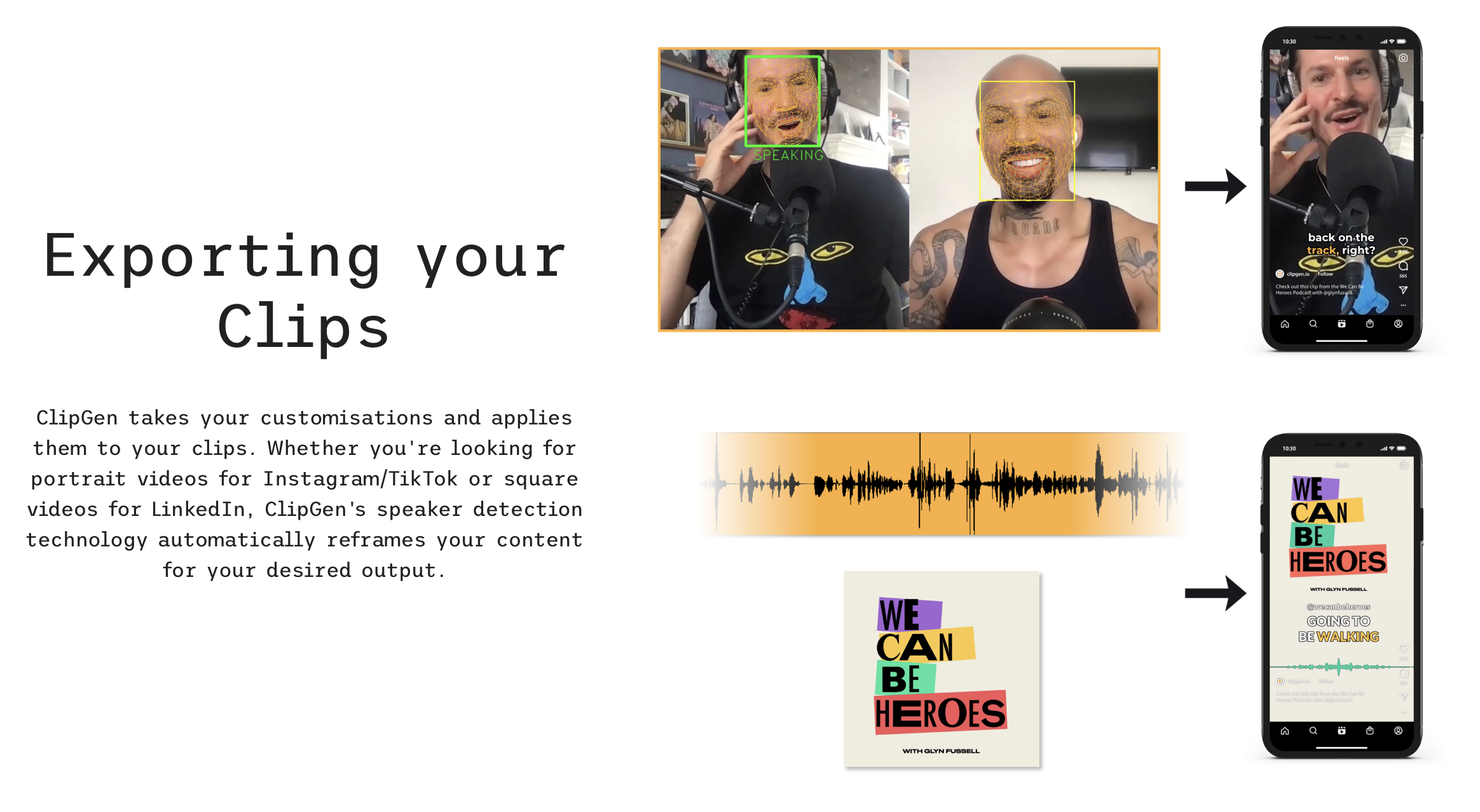 Clip - Podcasts in kurze Clips verwandeln Medien 5