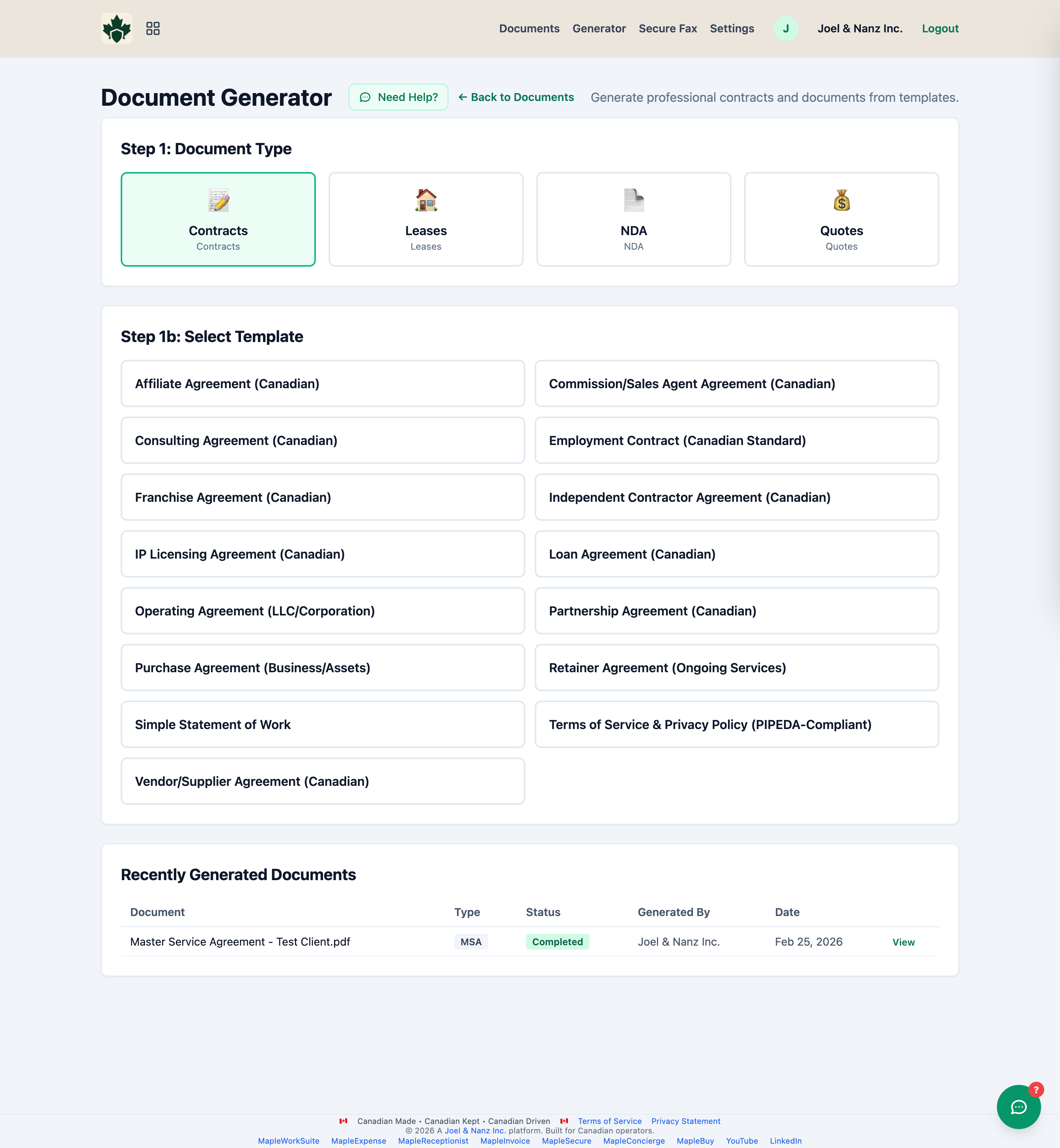 MapleSecure - Main product screenshot demonstrating key features and user interface