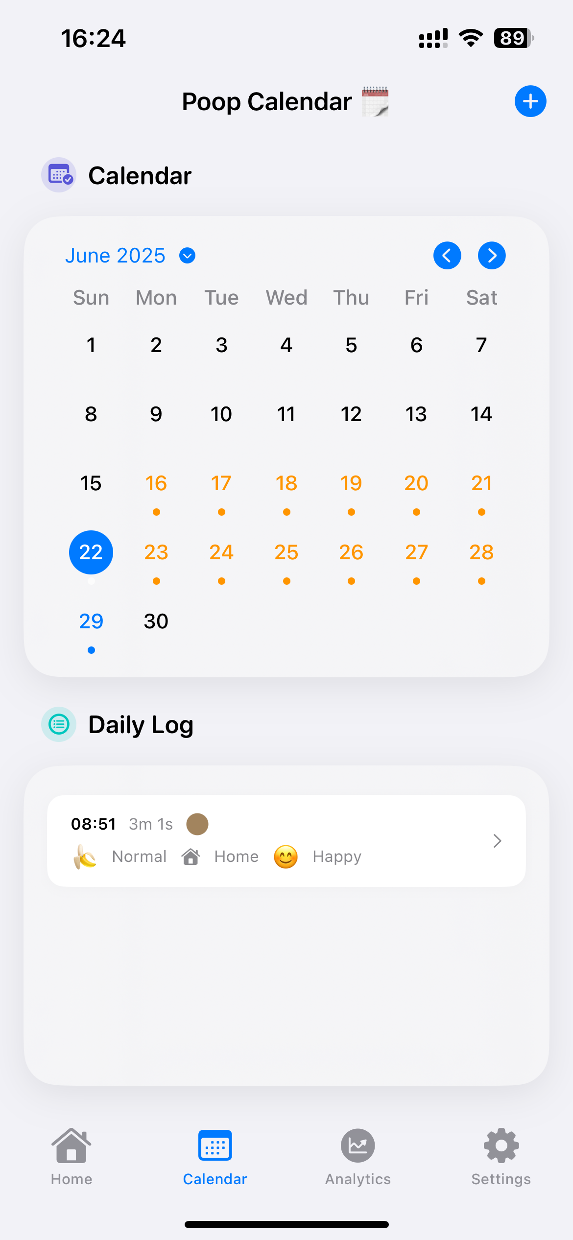 Mídia 3 de Pootime! - Rastreador de saúde intestinal para iOS
