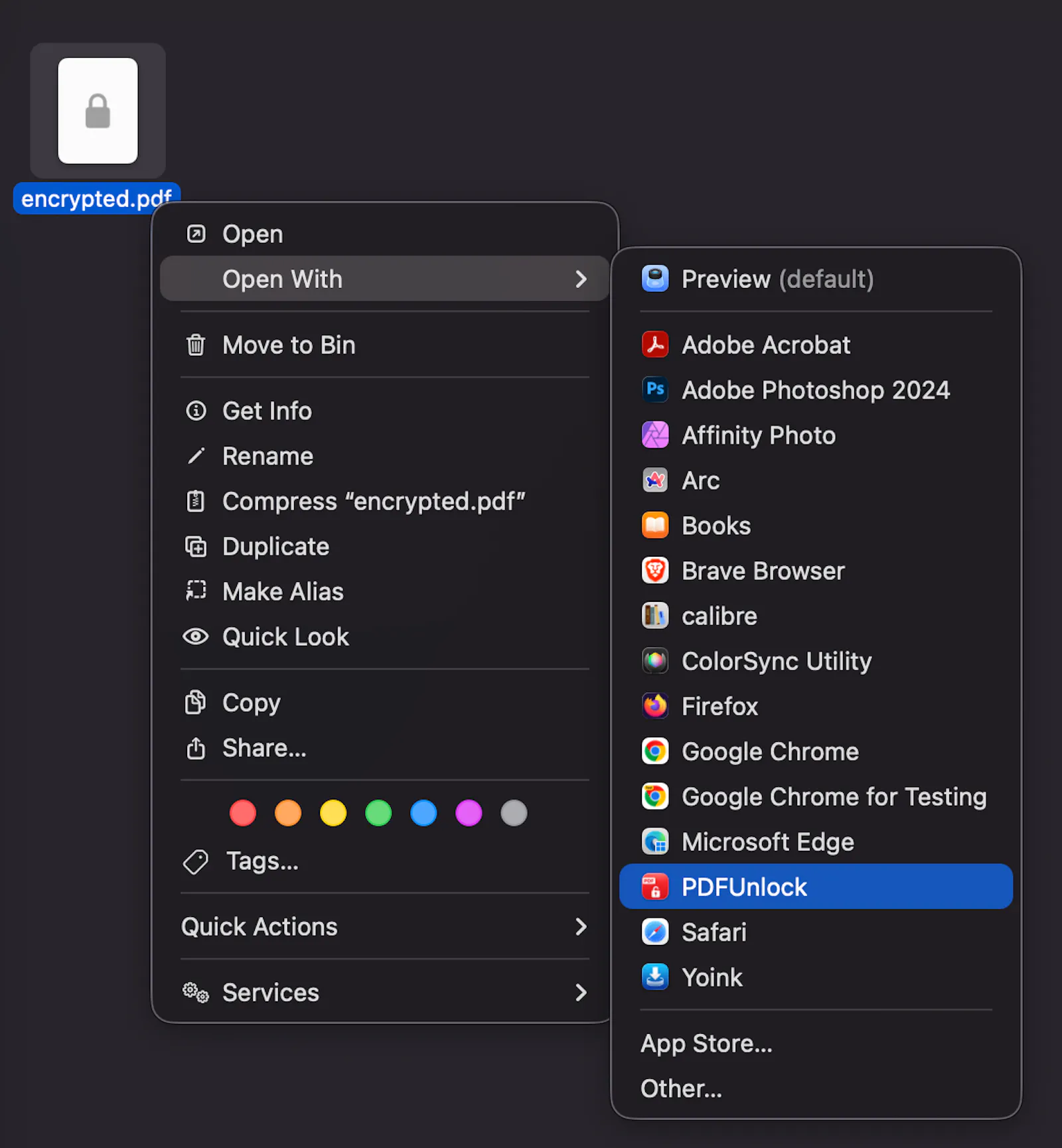 PDFUnlock screenshot 3