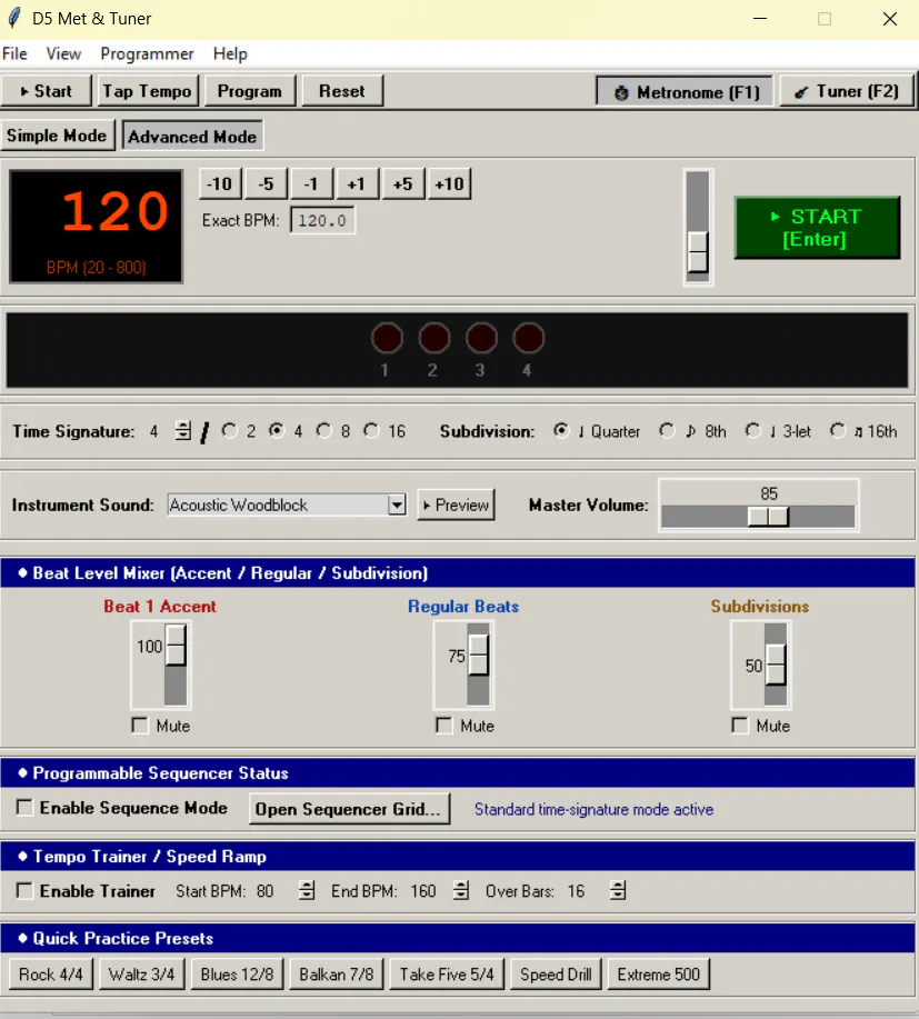 d5 Metronome and tuner gallery image