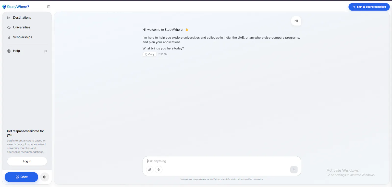 StudyWhere AI screenshot 3