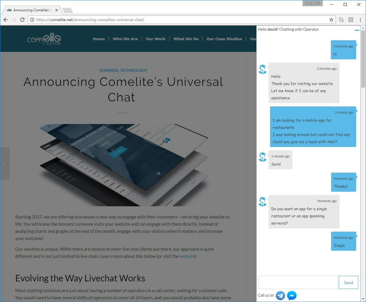 Universal Chat gallery image