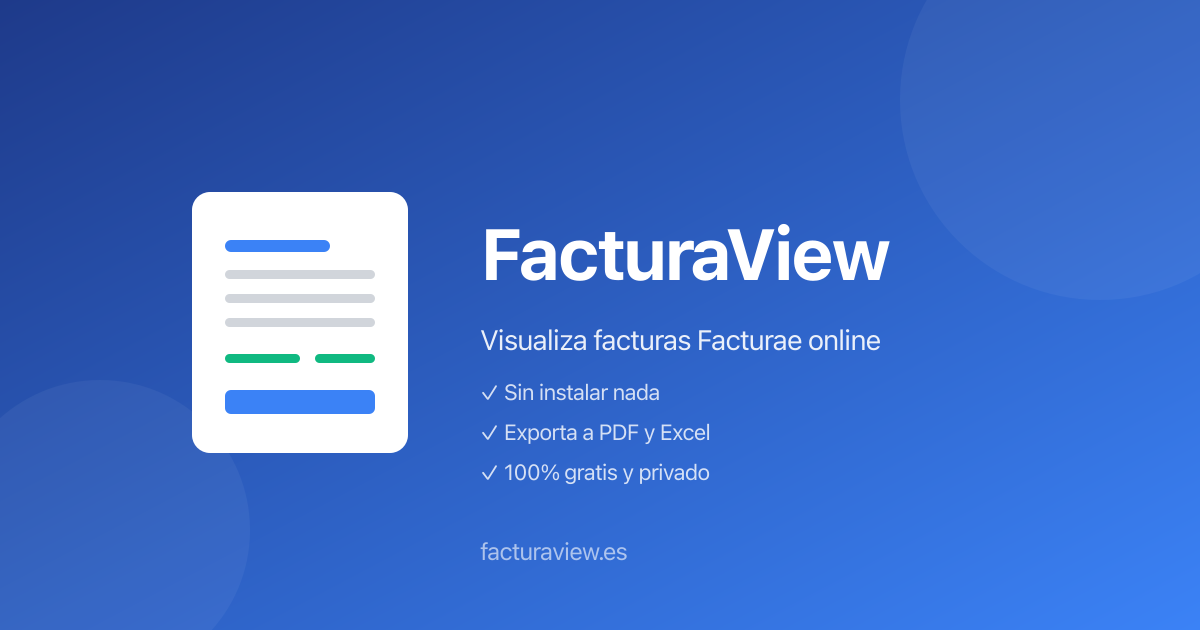 FacturaView - Main product screenshot demonstrating key features and user interface