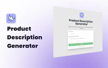 Product Description Generator gallery image