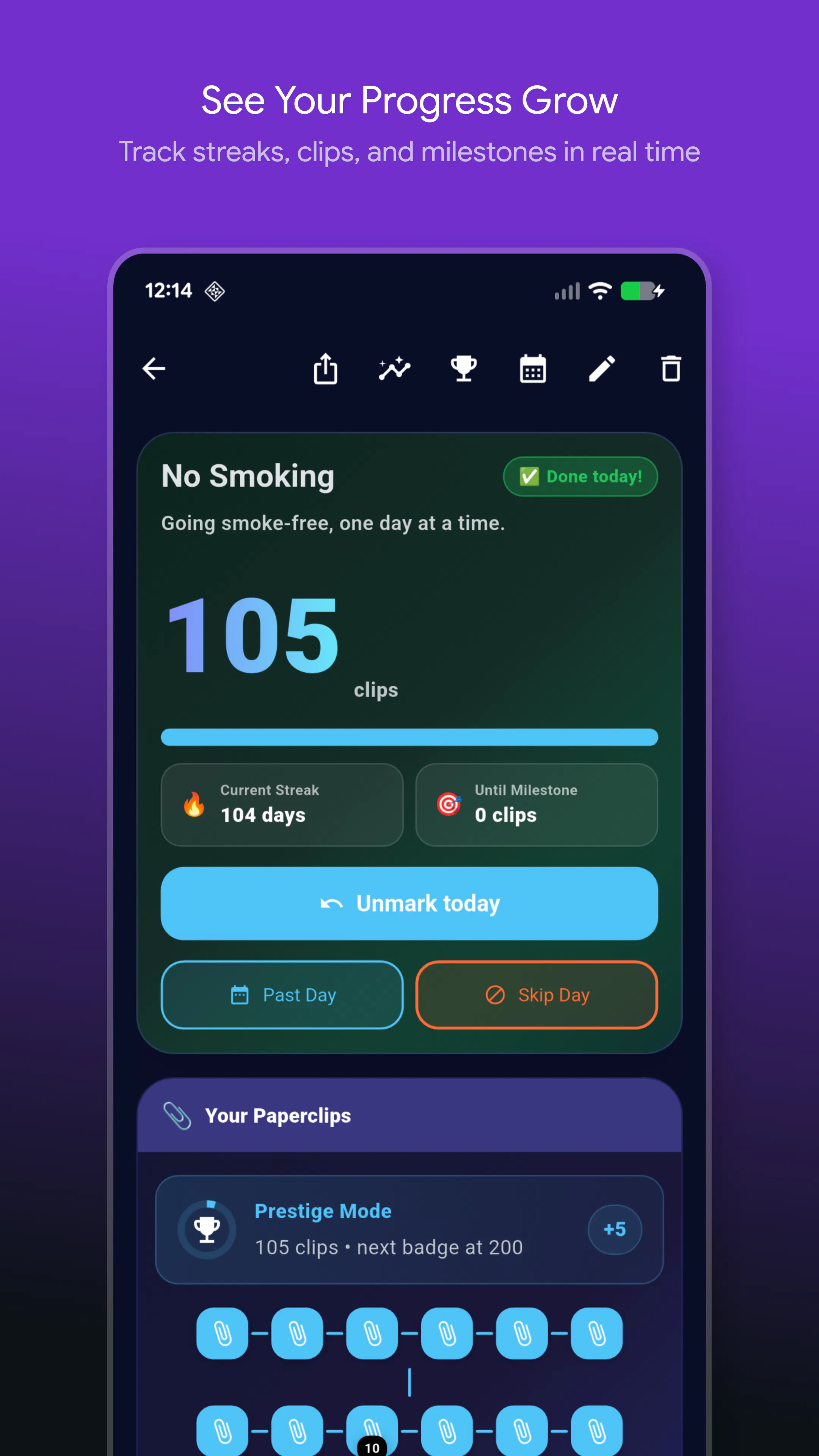 Quit With Clips: Habit Tracker gallery image