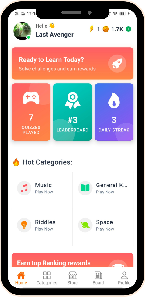 QuizUp - Screenshot 3 showing product features and functionality