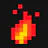 Pixelated Fireplace
