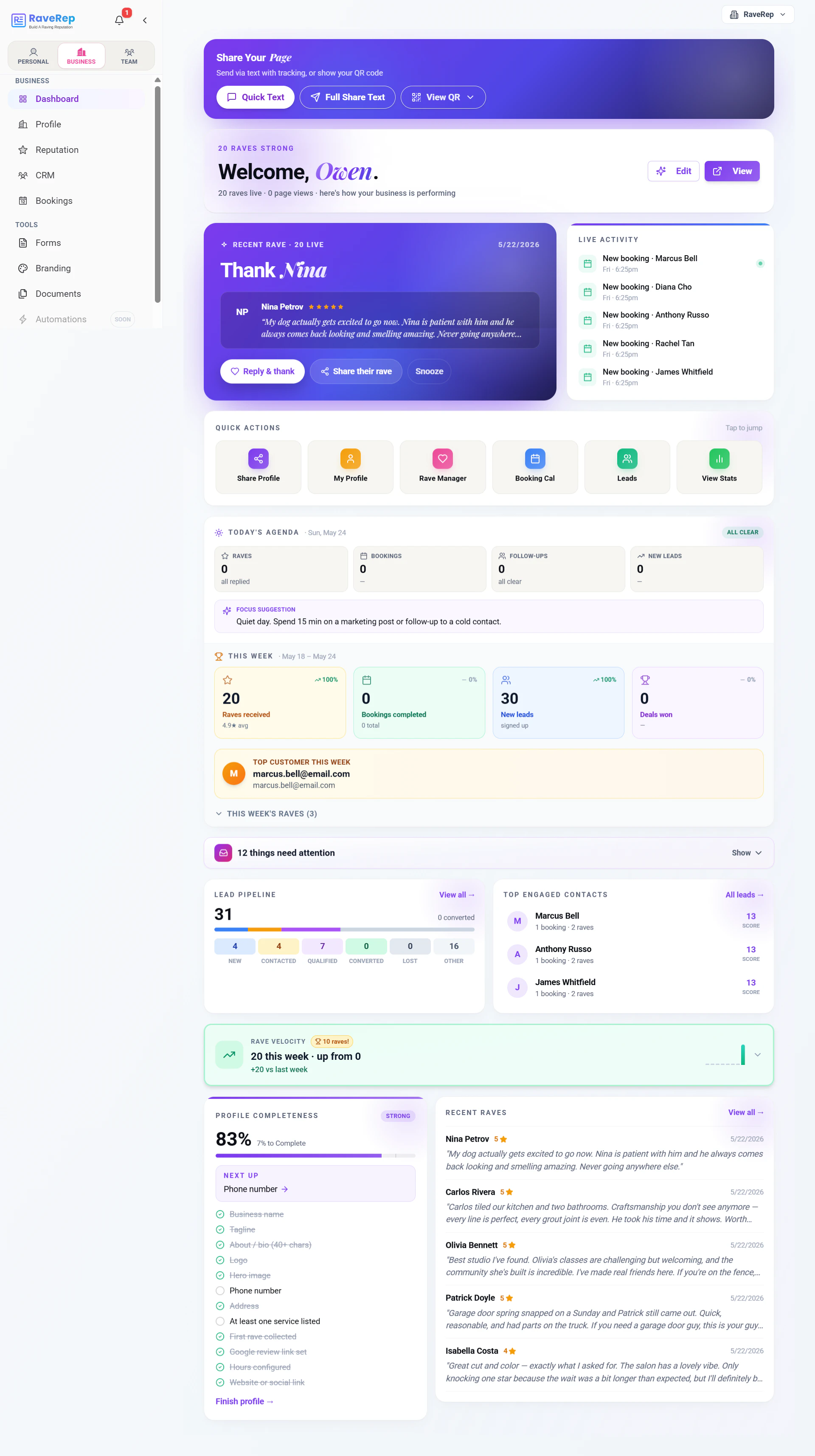 RaveRep screenshot 4
