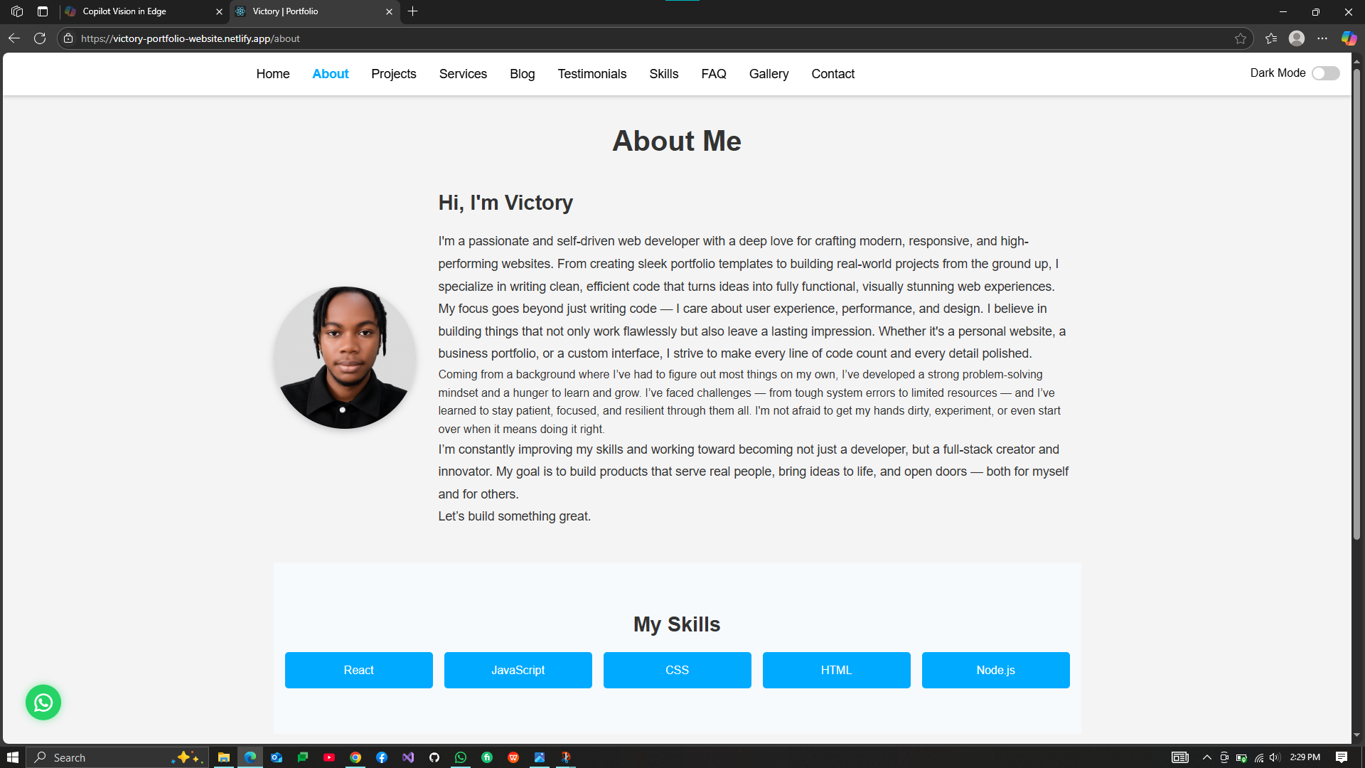 Média Modèle de site Web de portefeuille professionnel - Modèle de site Web de portefeuille professionnel bien structuré 3