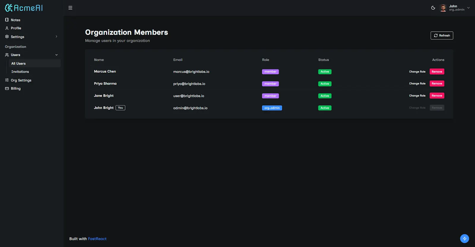 FastReact screenshot 6