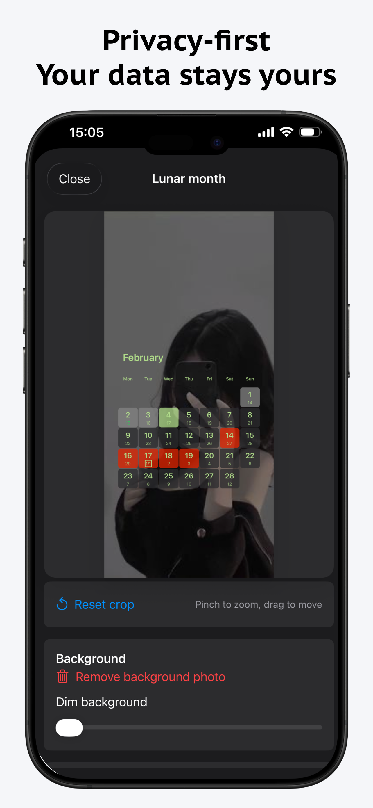 LockScreen Calendar Maker - Screenshot 3 showing product features and functionality